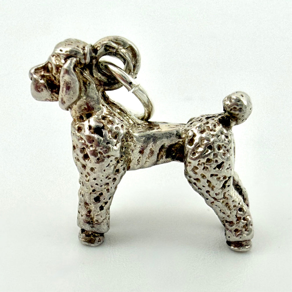 Vintage Sterling Silver Poodle Dog Charm