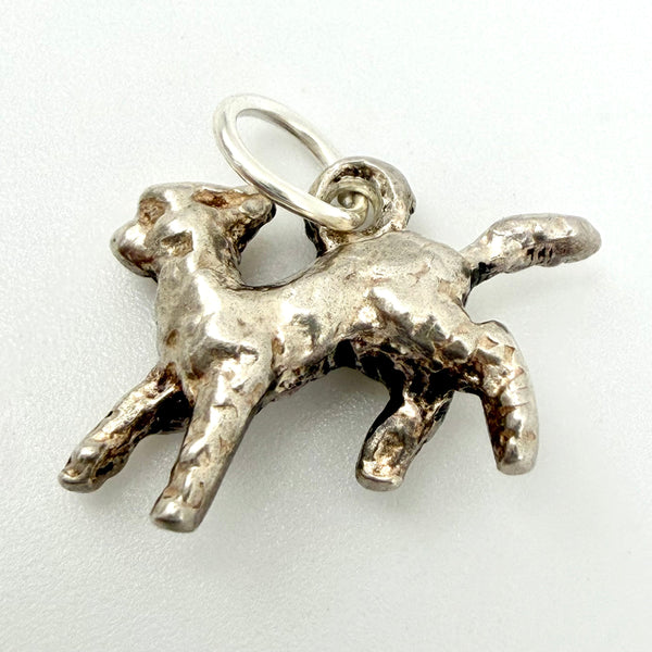 Vintage Sterling Silver Lamb Charm