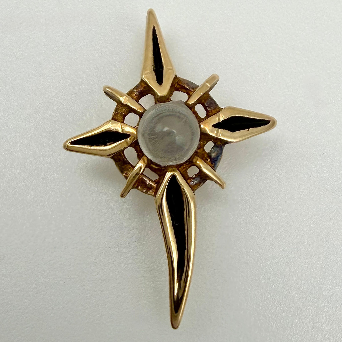 9ct Yellow Gold Lords Prayer Stanhope Cross Pendant