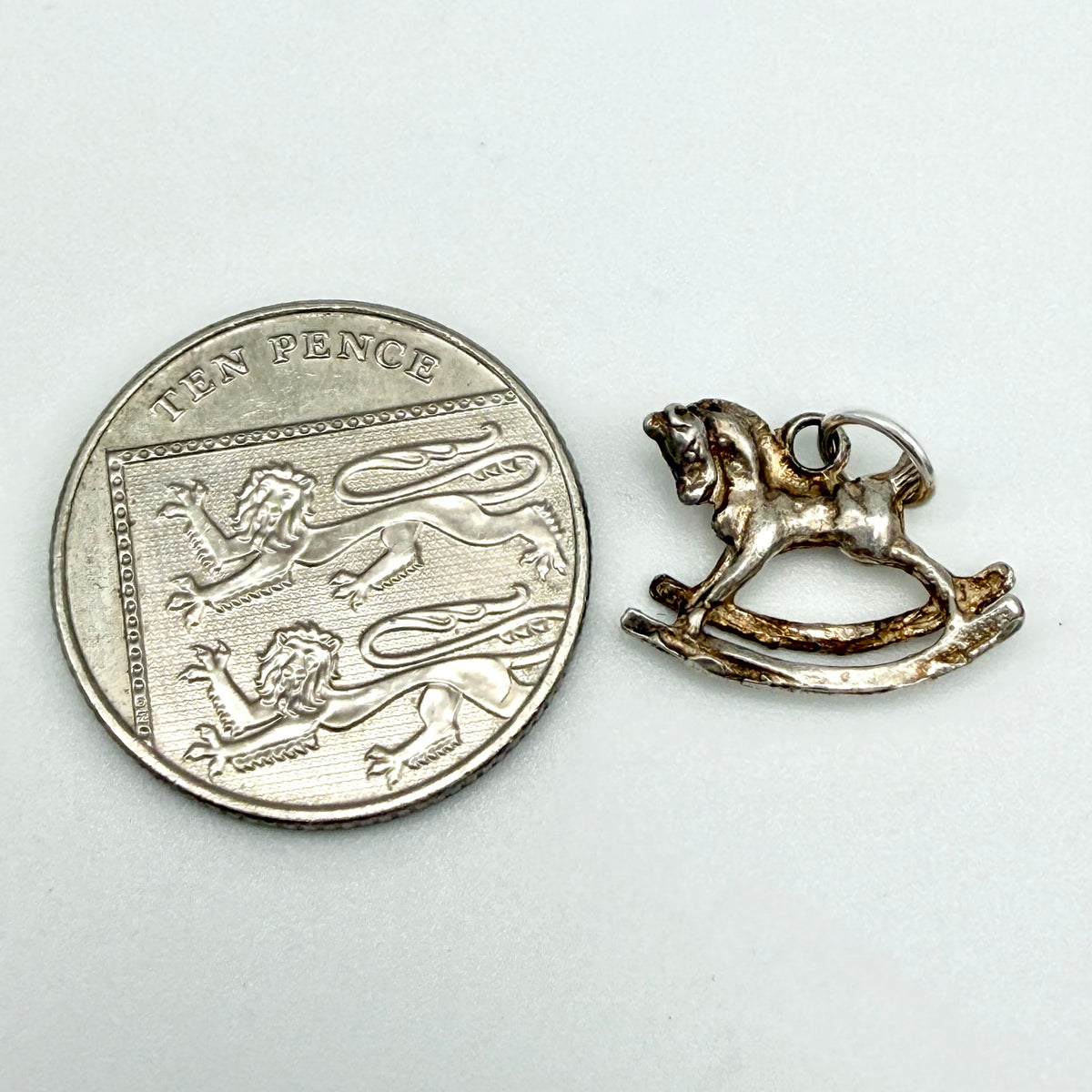 Vintage 925 Sterling Silver Rocking Horse Charm