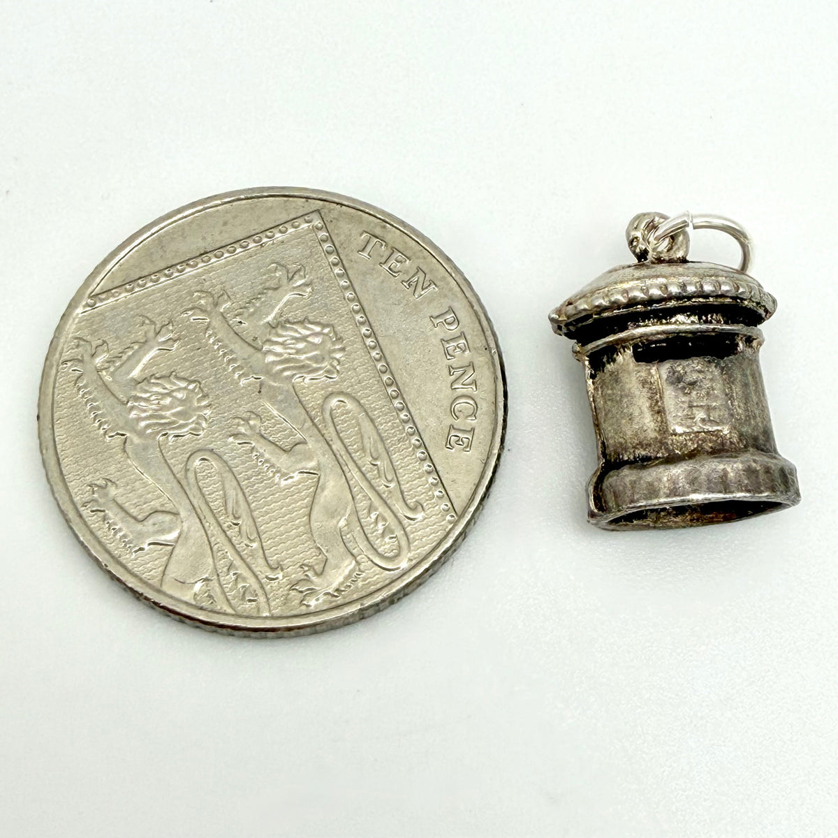 Vintage Sterling Silver Postbox Charm