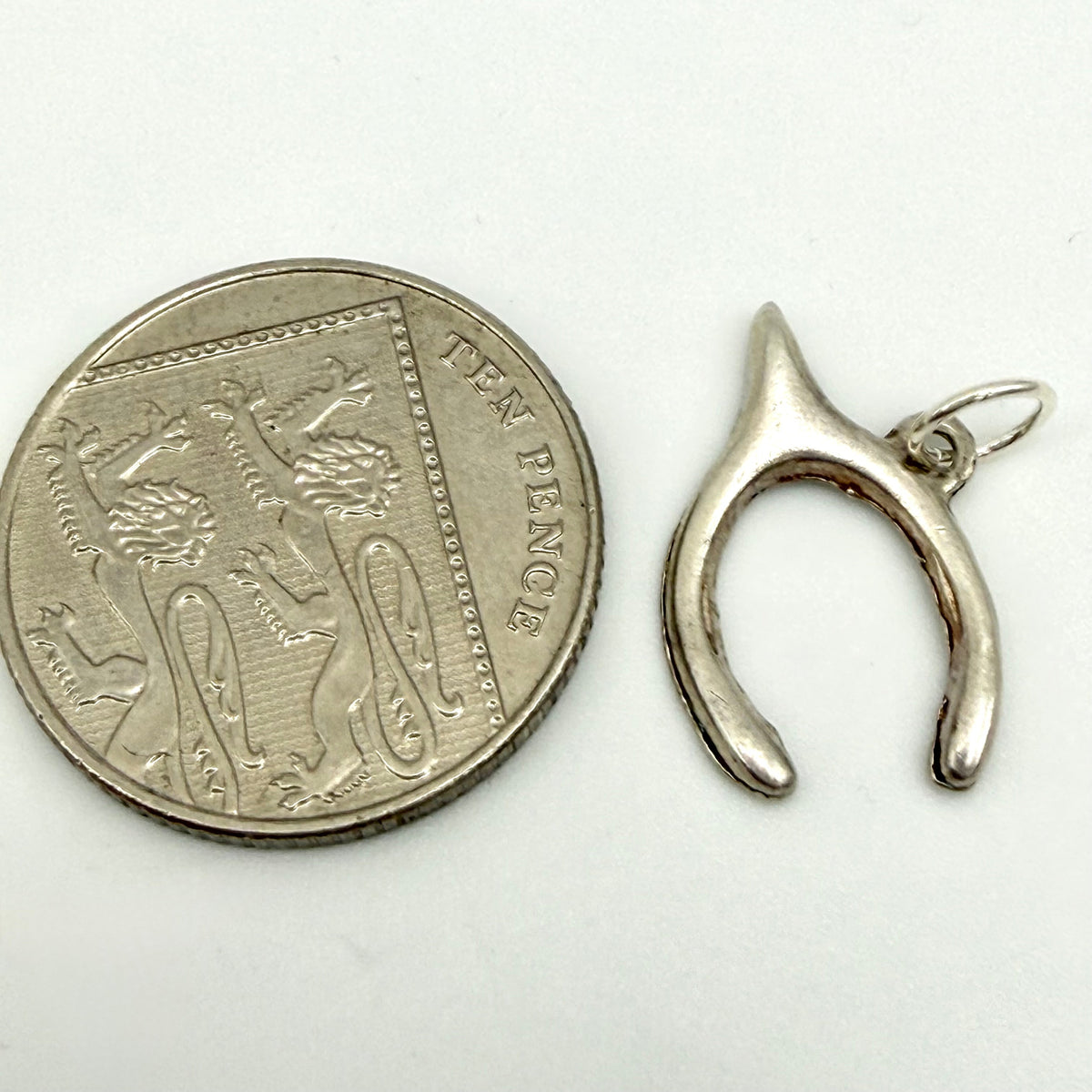 Vintage Sterling Silver Wishbone Charm
