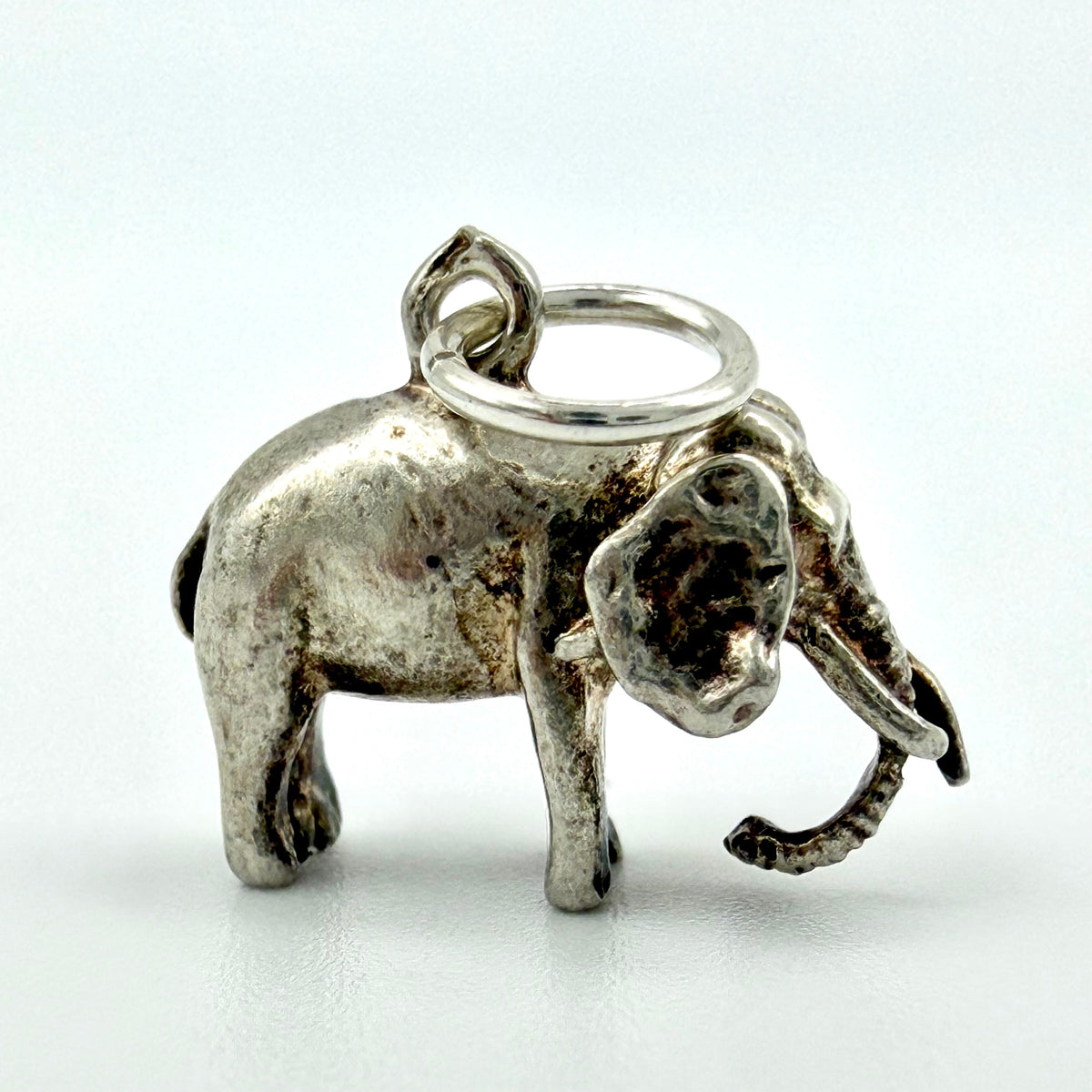 Vintage 925 Sterling Silver Elephant Charm - Pats Silver