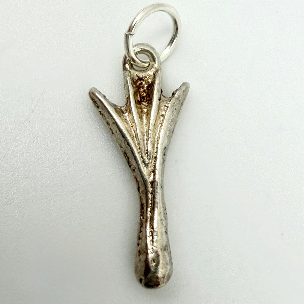 Vintage Sterling Silver Welsh Leek Charm