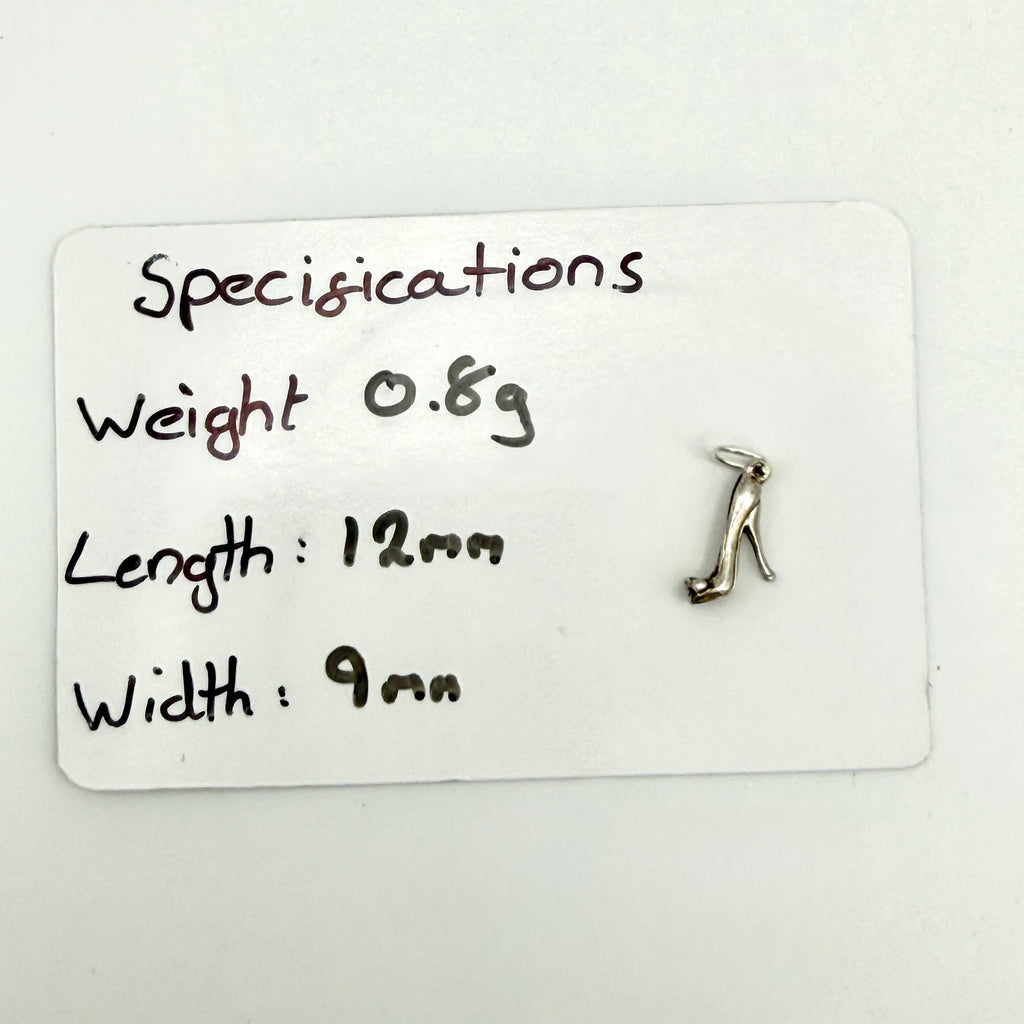 Vintage Sterling Silver Stiletto High Heel Shoe Charm
