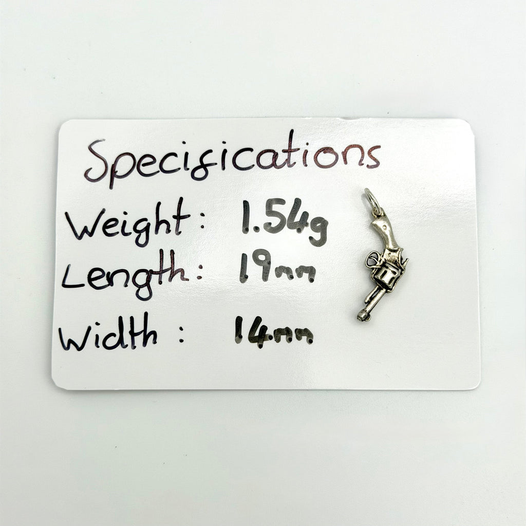 Vintage 925 Sterling Silver Revolver Charm