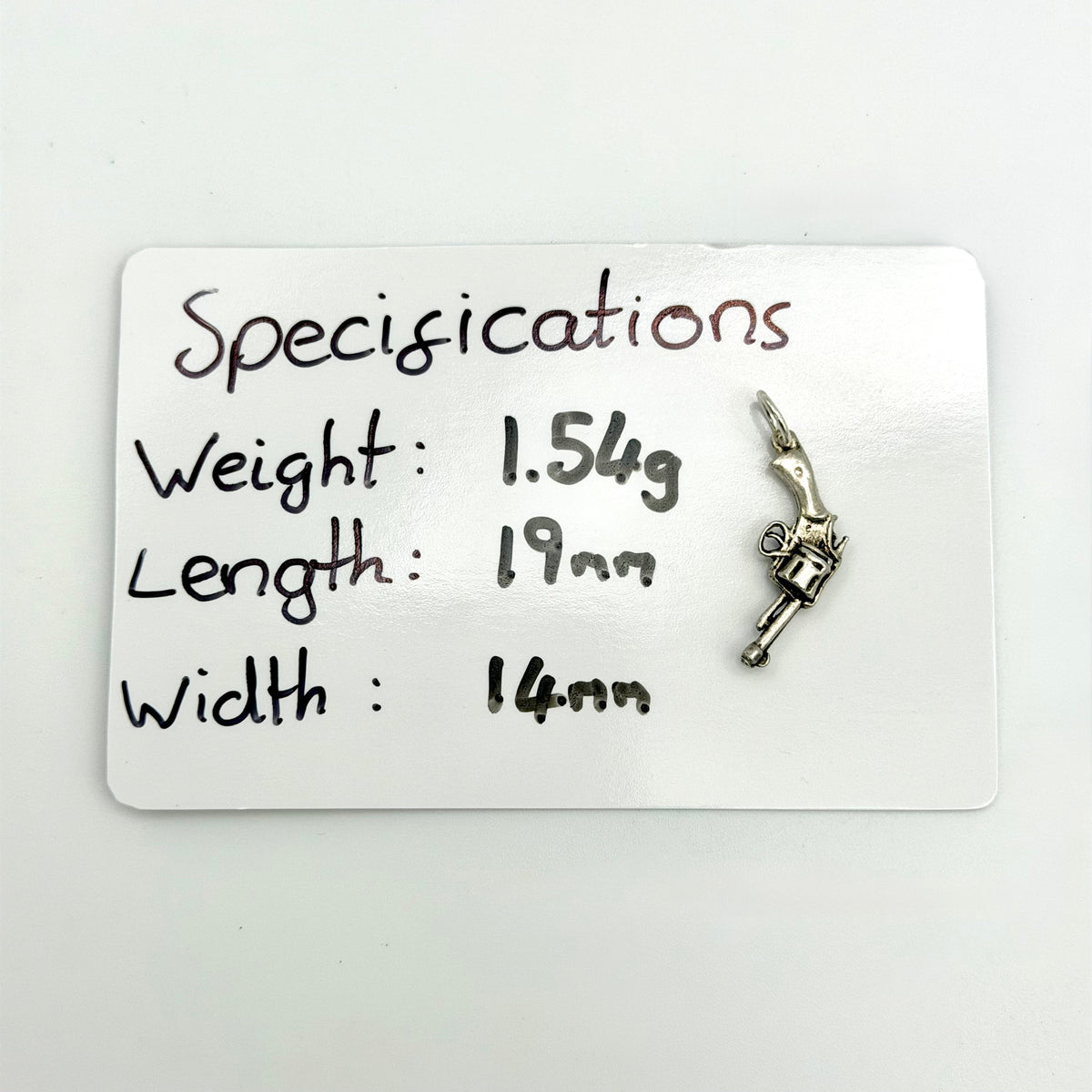 Vintage 925 Sterling Silver Revolver Charm