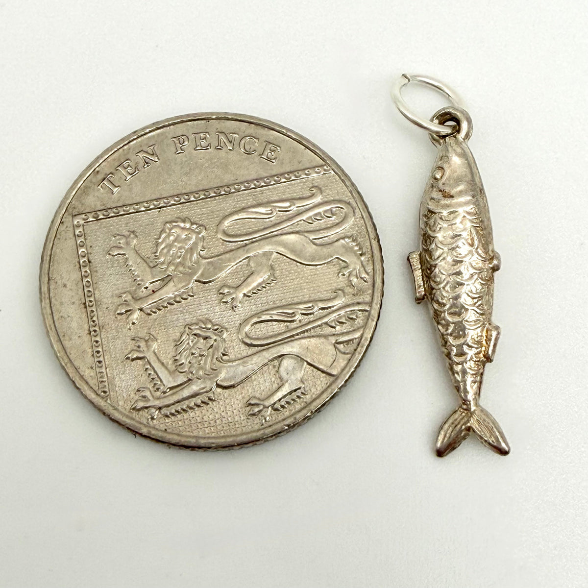 Vintage Sterling Silver Fish Charm