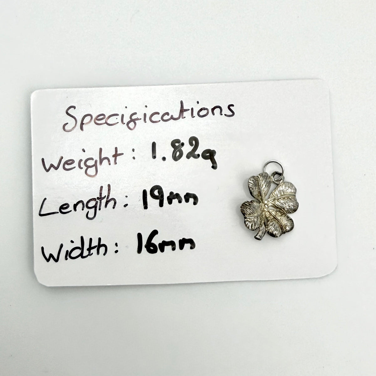 Vintage Sterling Silver Four Leaf Clover Charm