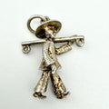Vintage 925 Sterling Silver Oriental Water Carrier Man Charm - Pats Silver
