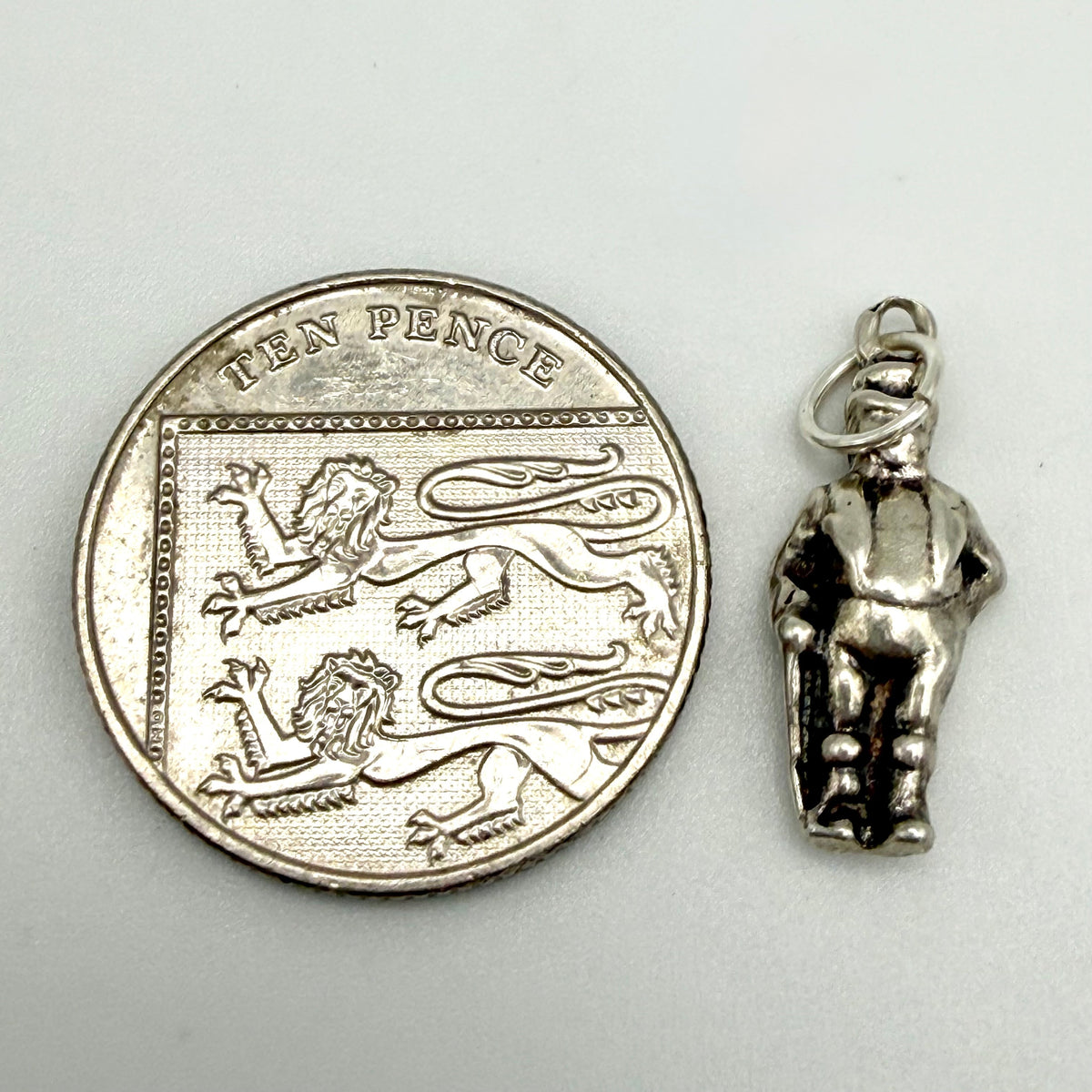 Vintage Sterling Silver John Bull Charm