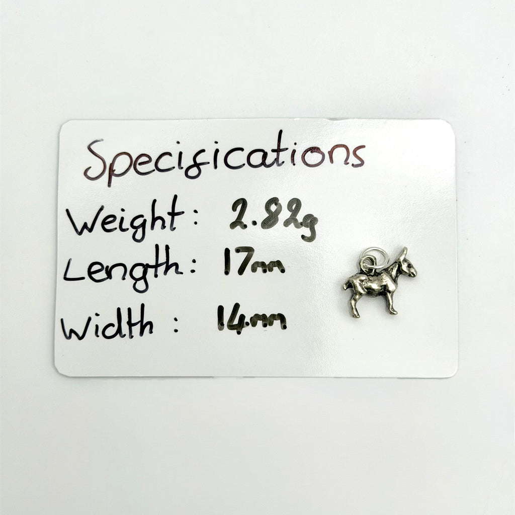 Vintage 925 Sterling Silver Donkey Charm