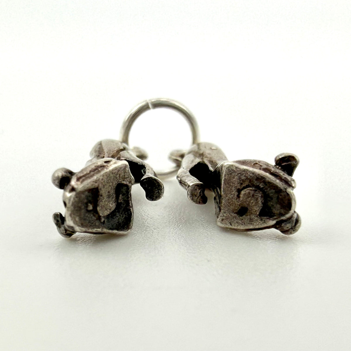 Vintage 925 Sterling Silver Pair of High Heel Stiletto Shoes Charm