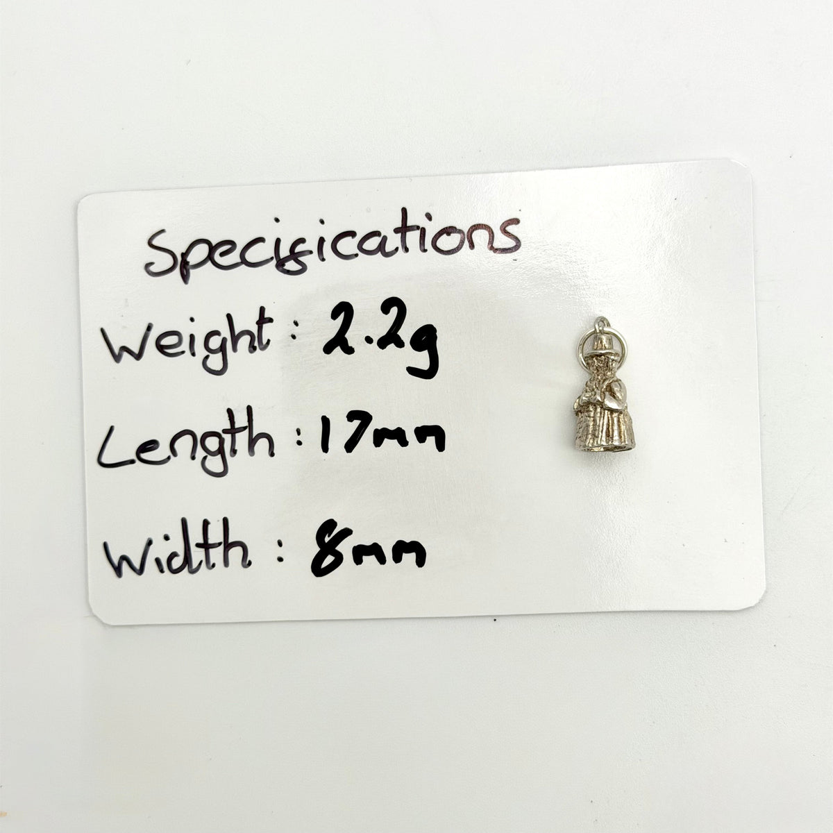 Vintage Sterling Silver Welsh Lady Charm