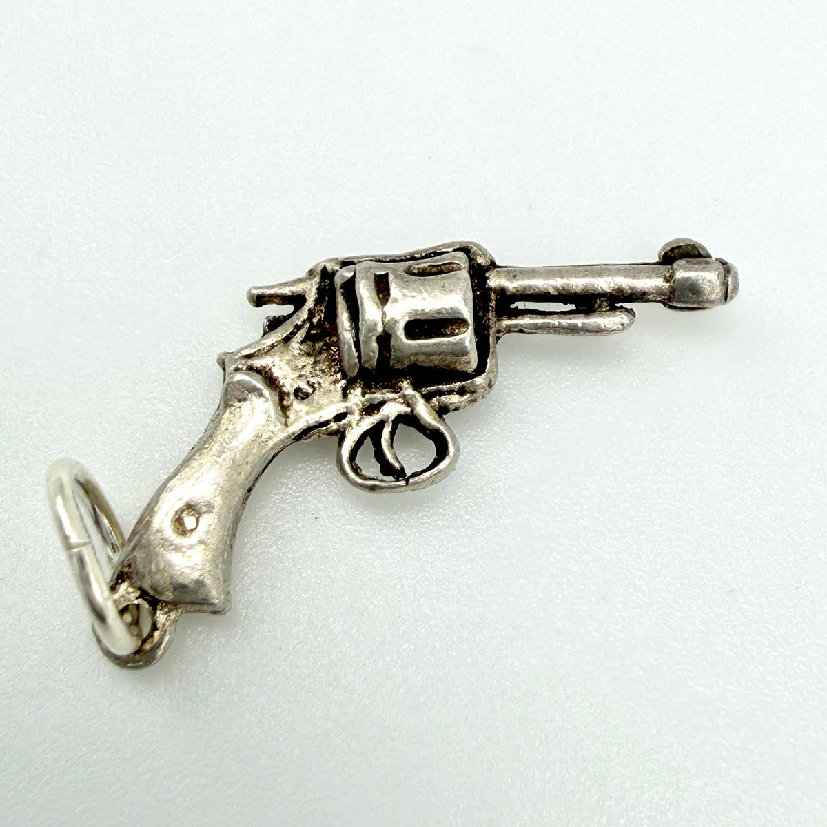 Vintage 925 Sterling Silver Revolver Charm