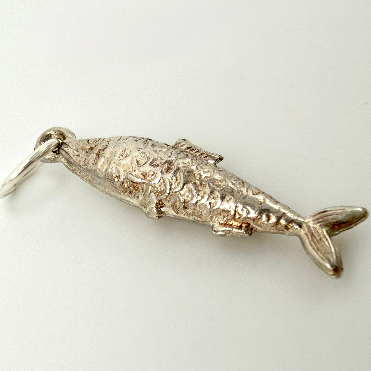 Vintage Sterling Silver Fish Charm