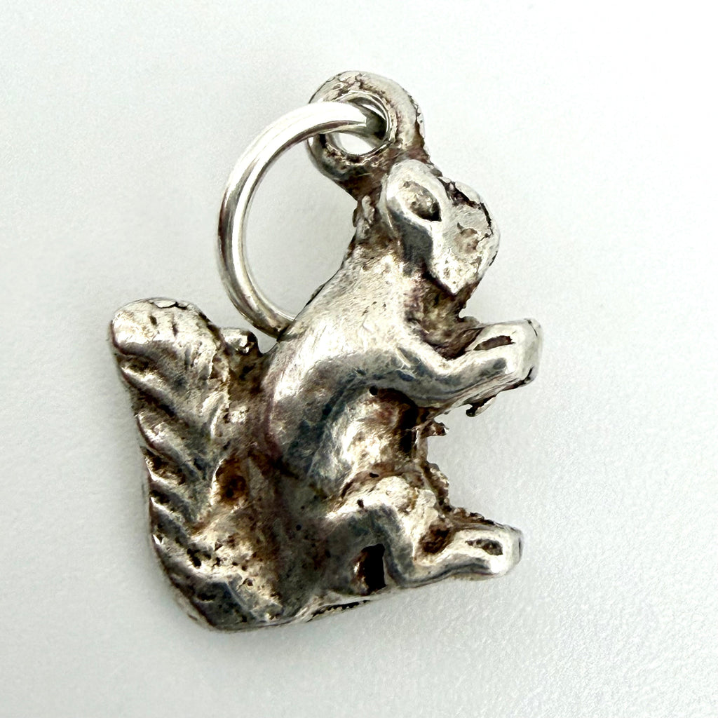 Vintage Sterling Silver Squirrel Charm