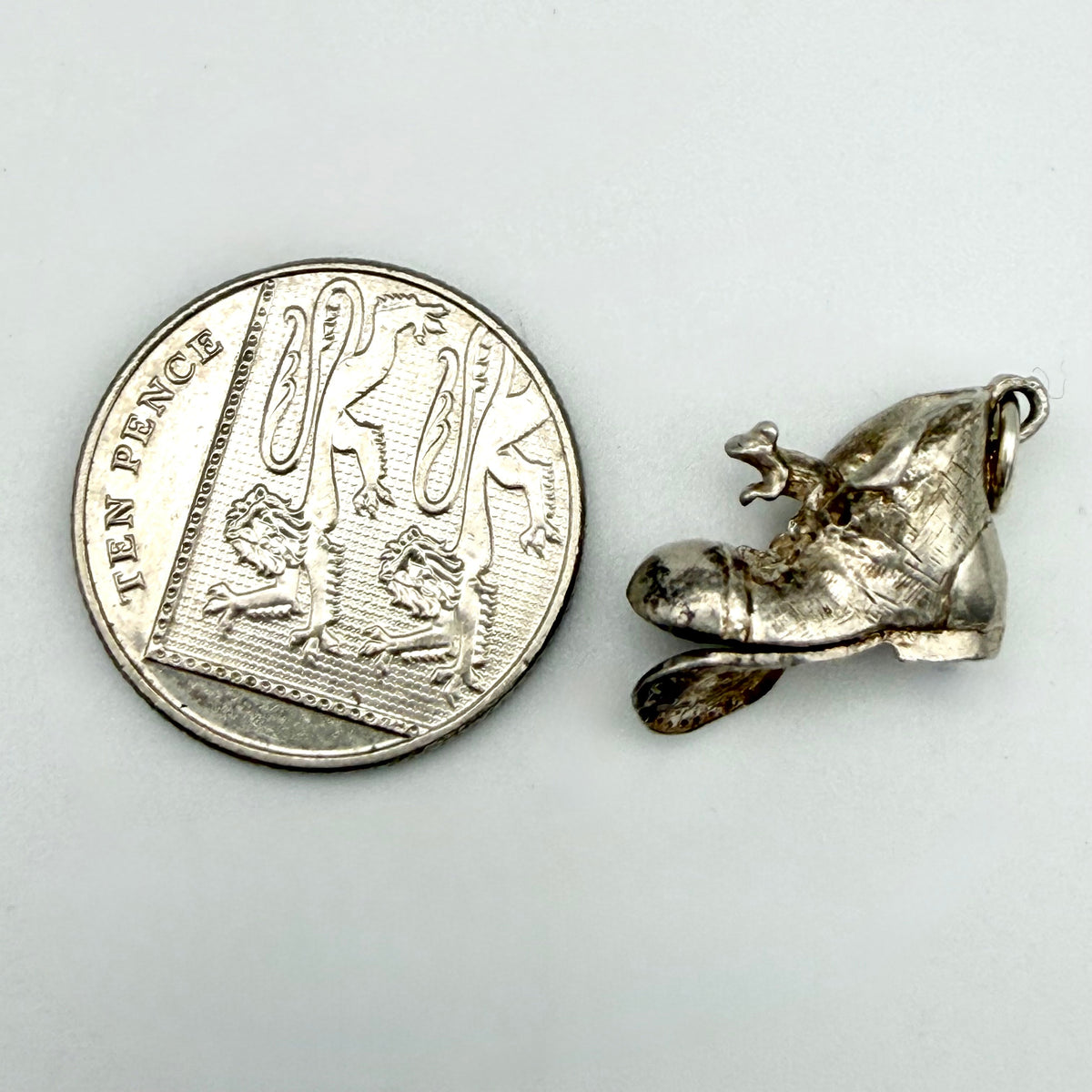 Vintage 925 Sterling Silver Mice in Boot Charm - Pats Silver