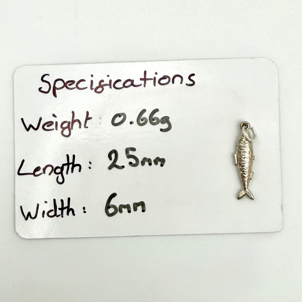 Vintage Sterling Silver Fish Charm