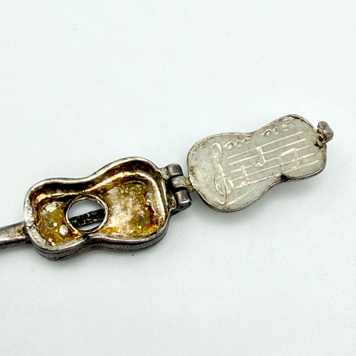 Vintage Sterling Silver Spanish Guitar Charm