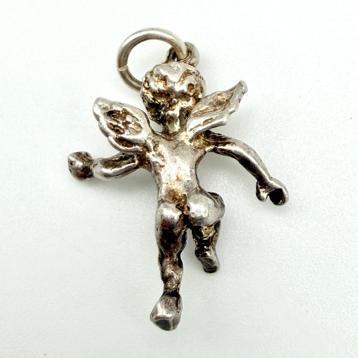 Vintage 925 Sterling Silver Cherub Charm - Pats Silver