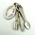 Vintage 925 Sterling Silver Cutlery Charm CA29-4