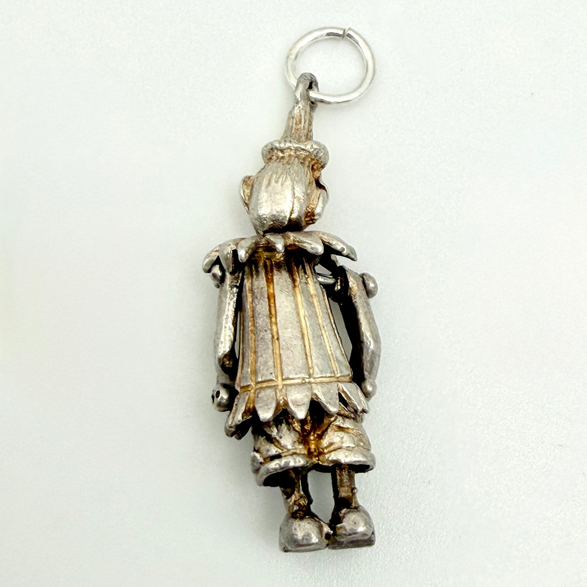 Vintage Sterling Silver clown Charm