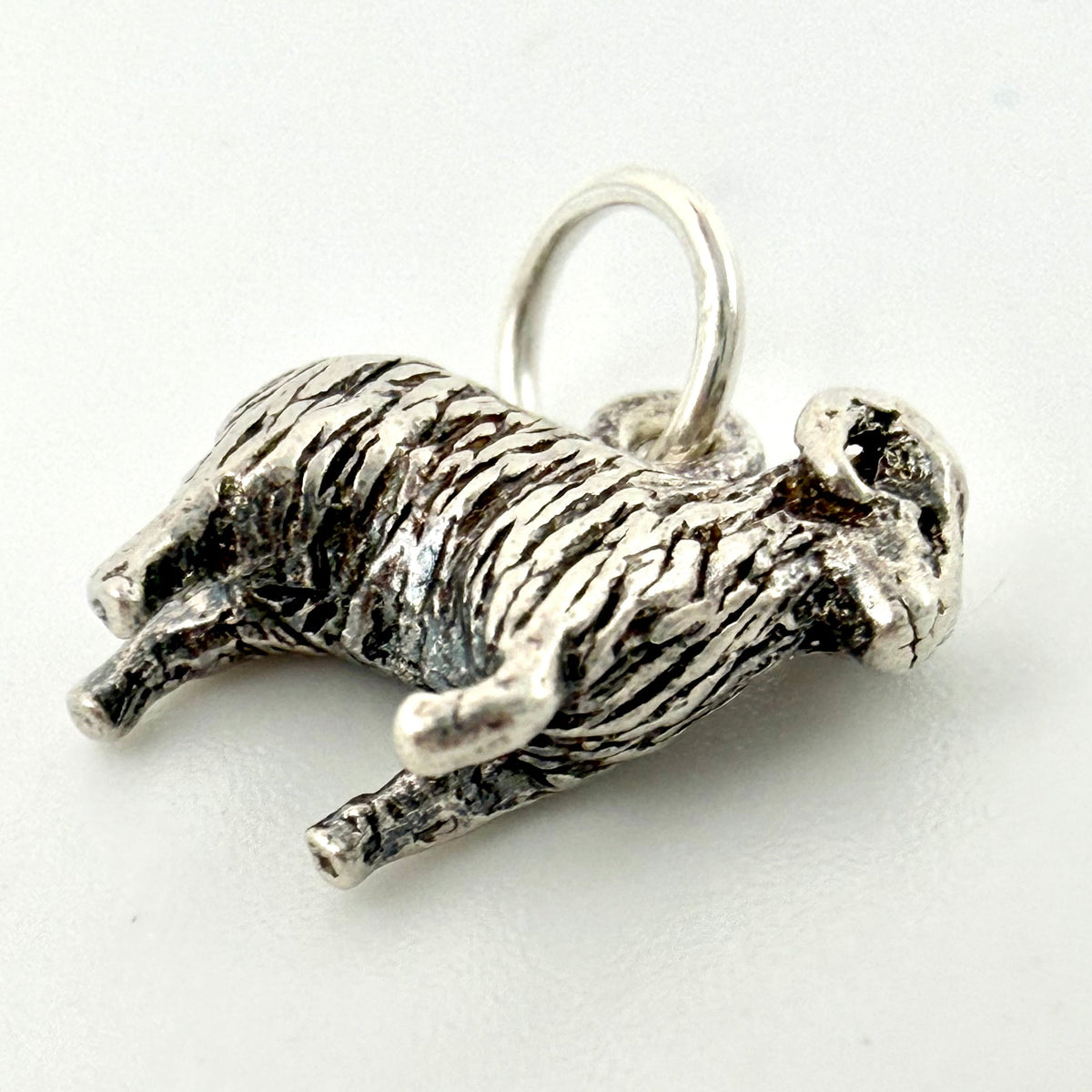 Vintage Sterling Silver Ram Sheep Charm