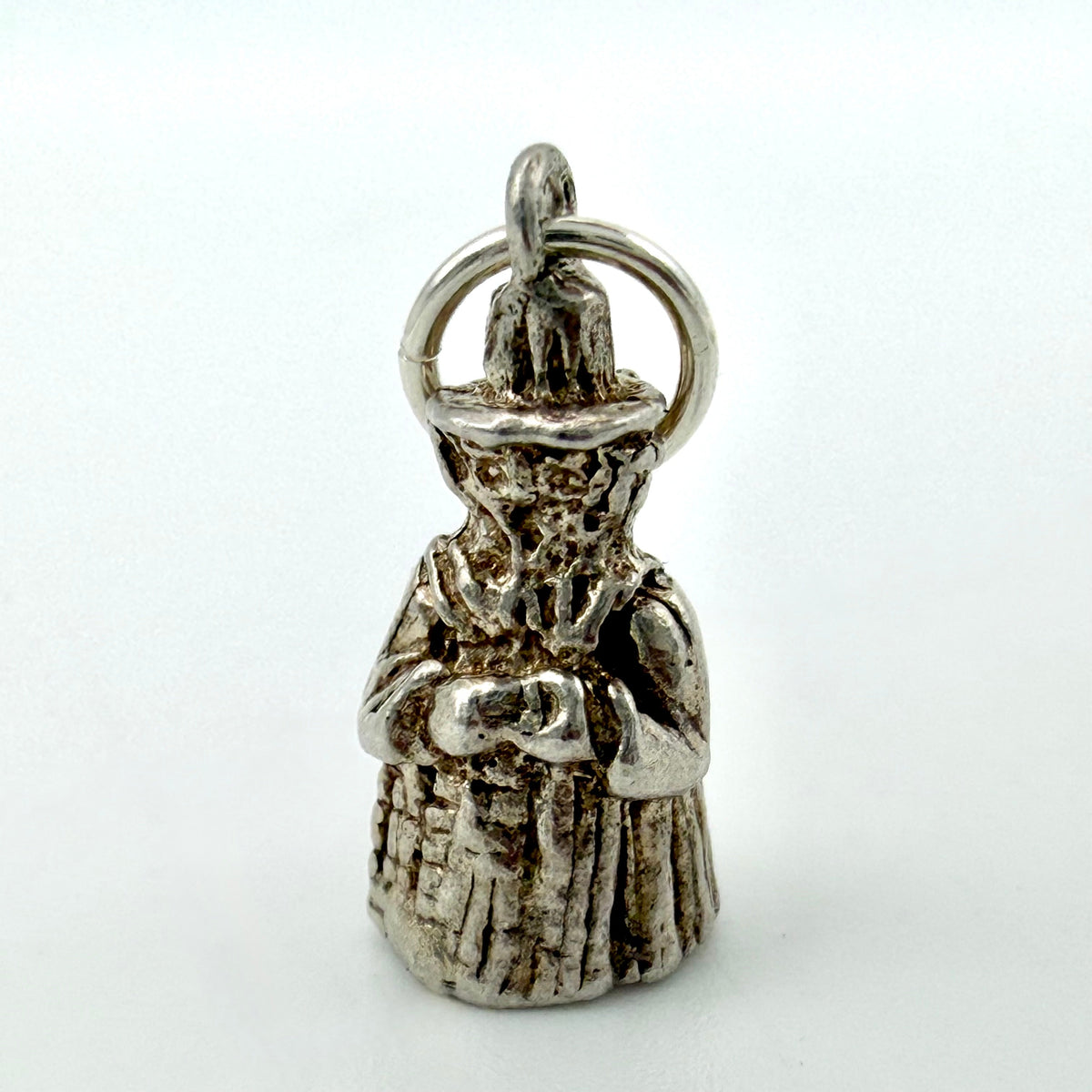 Vintage Sterling Silver Welsh Lady Charm