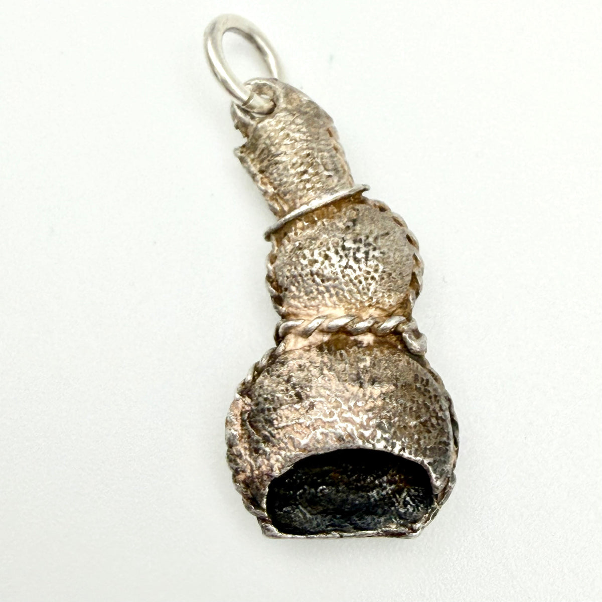 Vintage 925 Sterling Silver Snowman Charm - Pats Silver