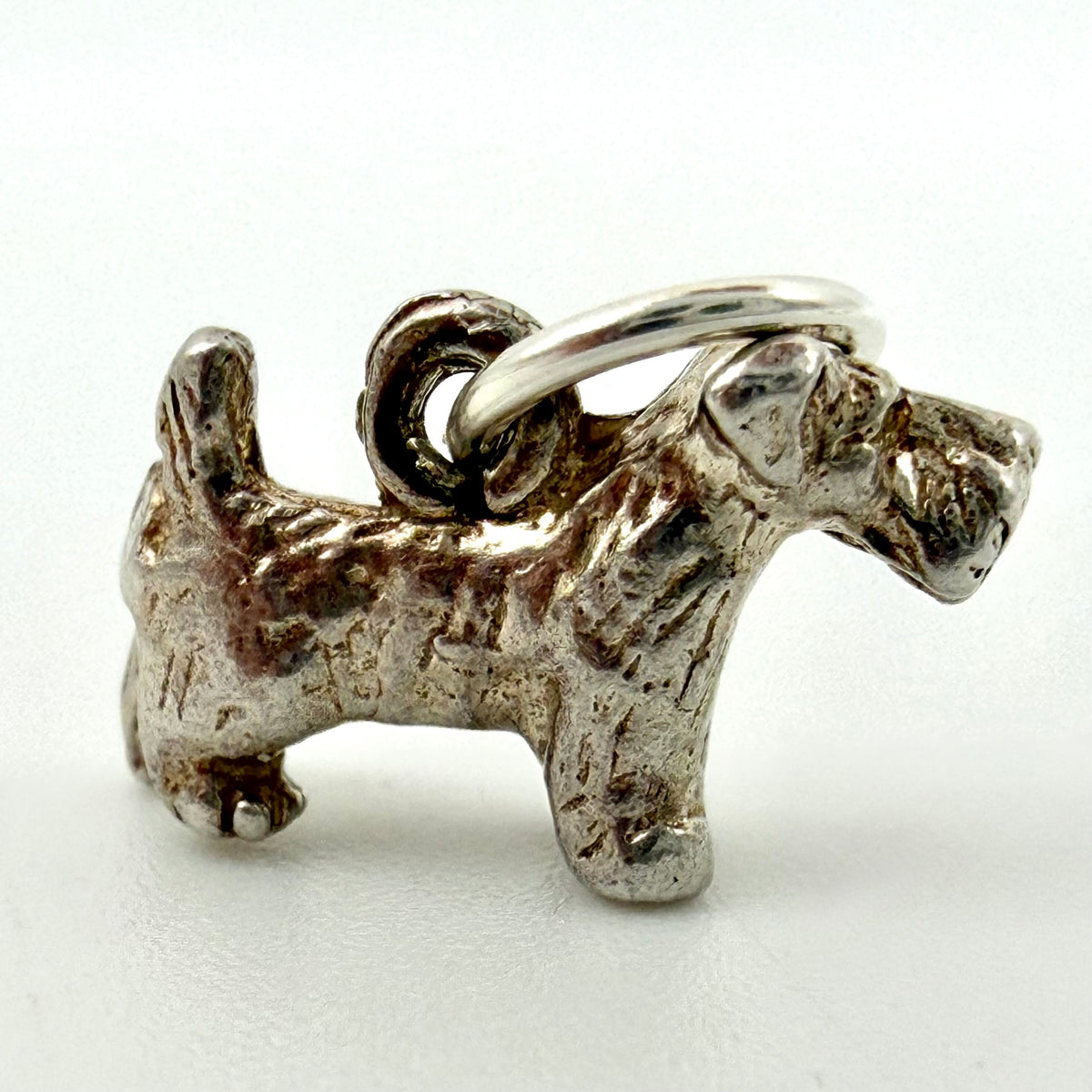 Vintage Sterling Silver Terrier Dog Charm