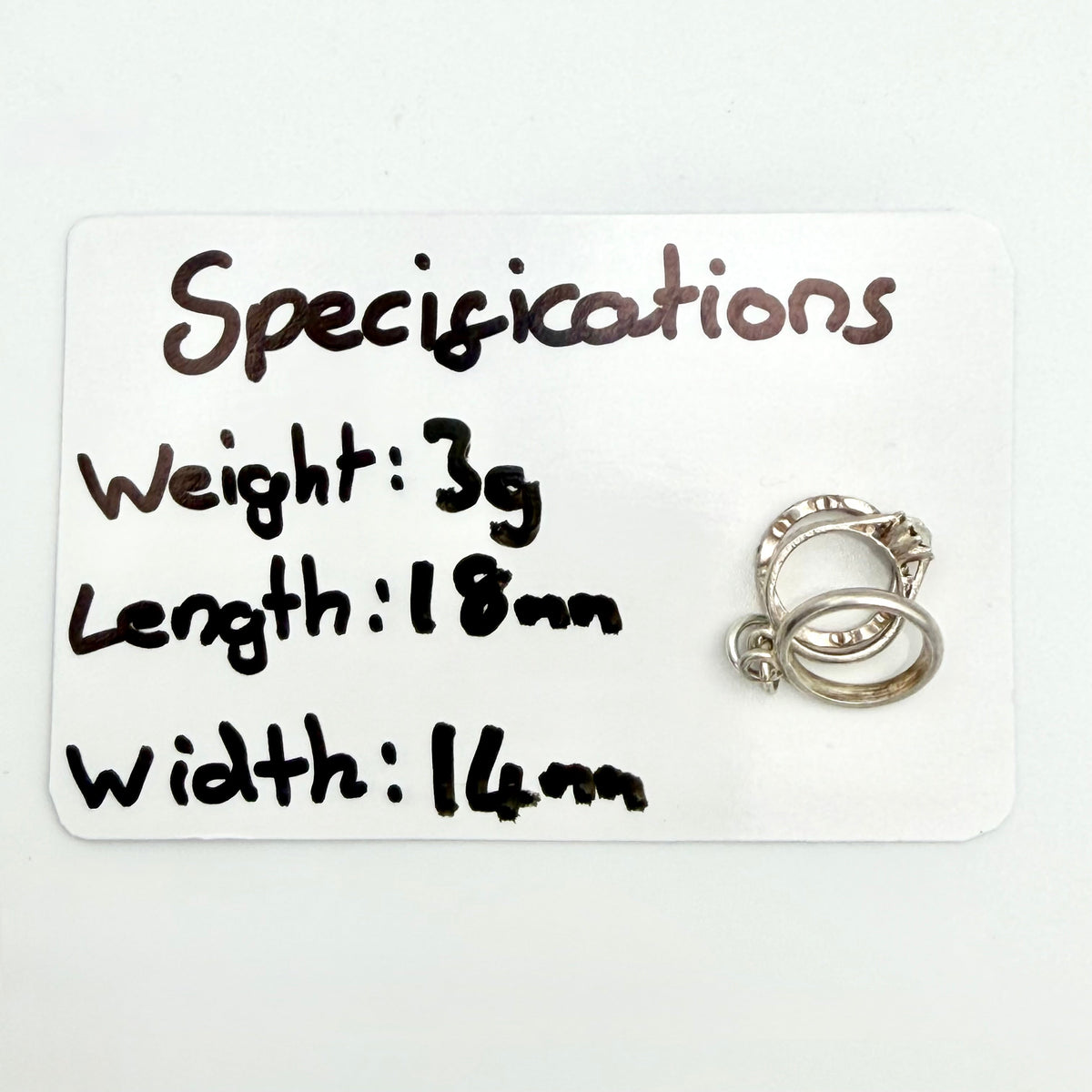 Vintage 925 Sterling Silver Rings Charm - Pats Silver