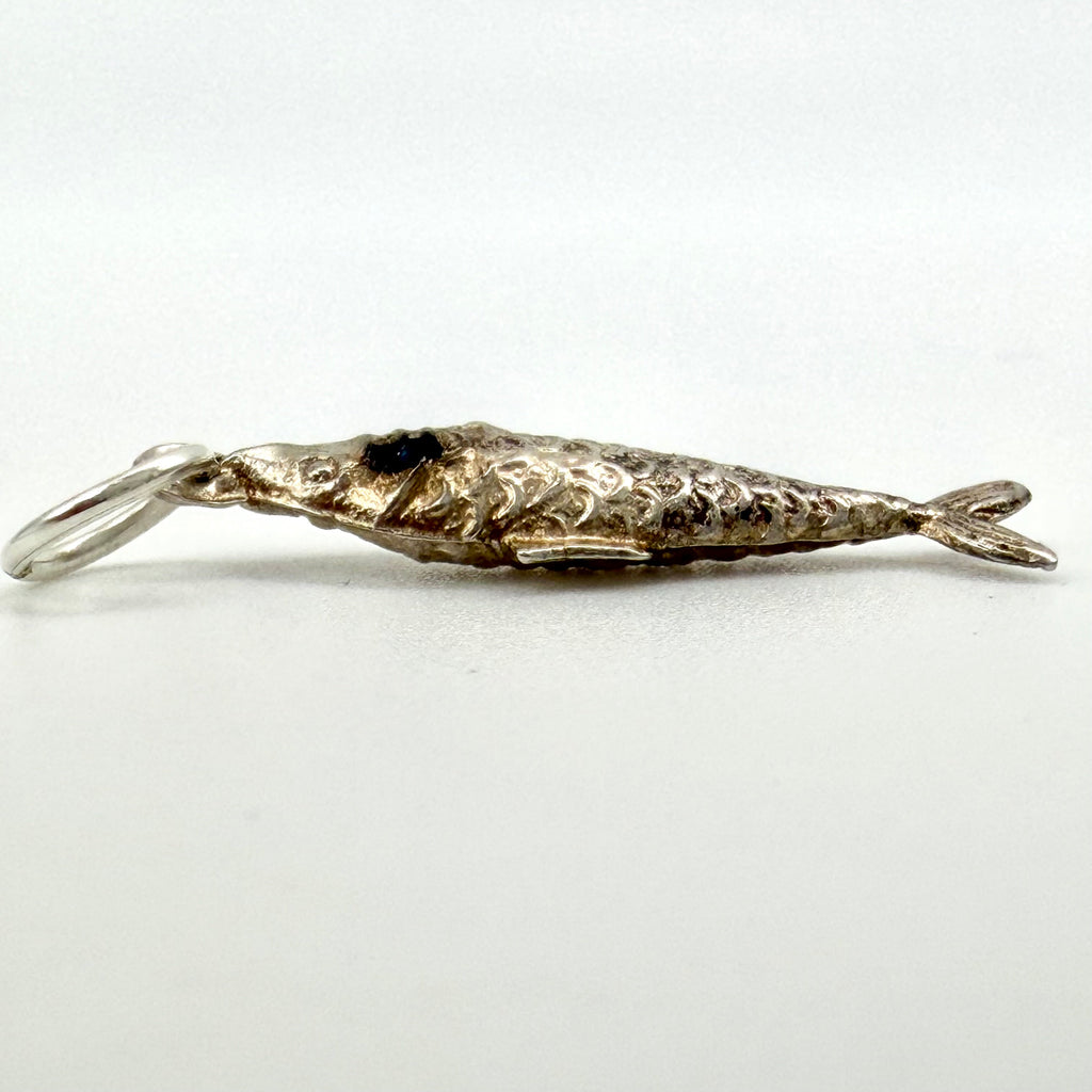 Vintage 925 Sterling Silver Fish Charm