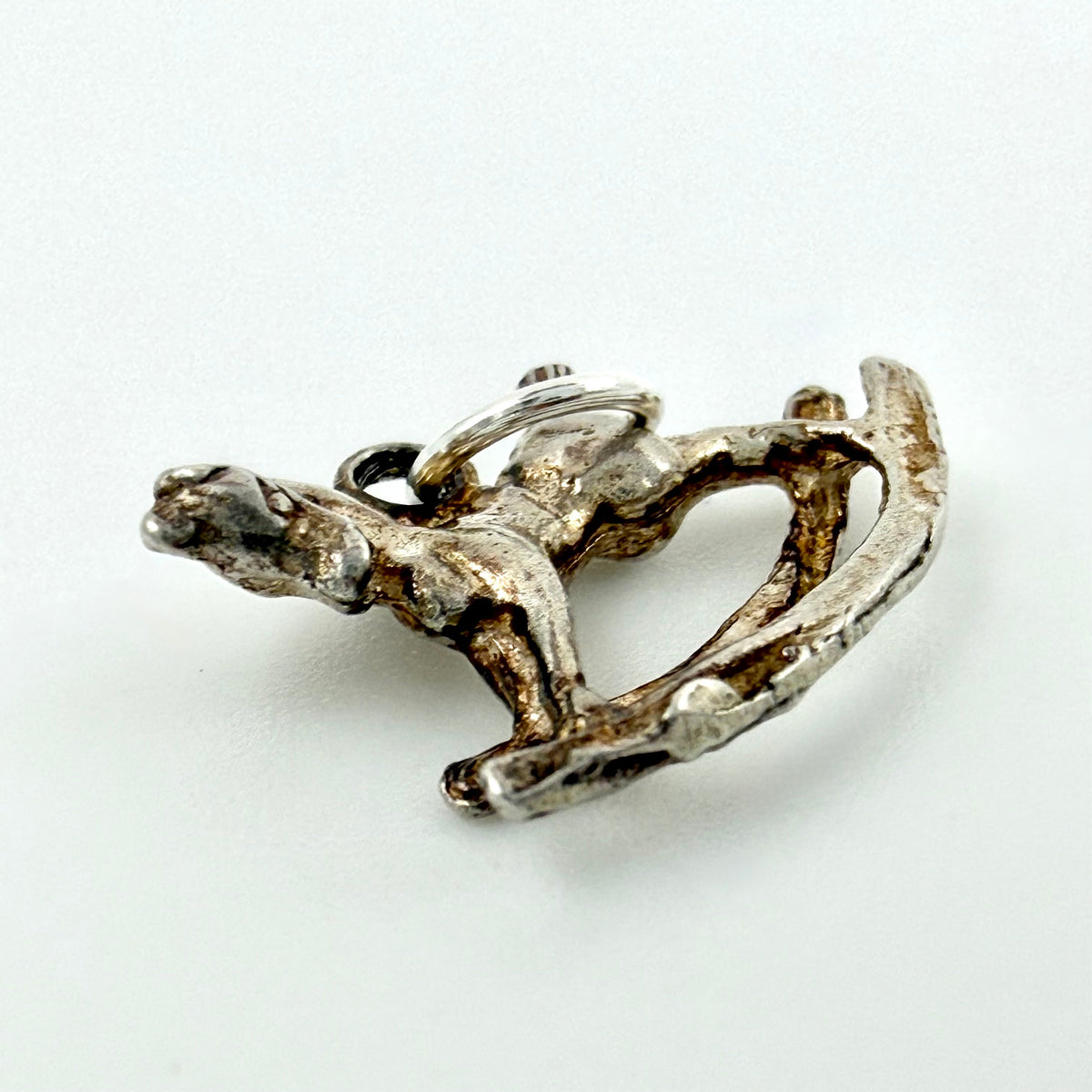 Vintage 925 Sterling Silver Rocking Horse Charm