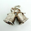 Vintage 925 Sterling Silver Bells Charm - Pats Silver