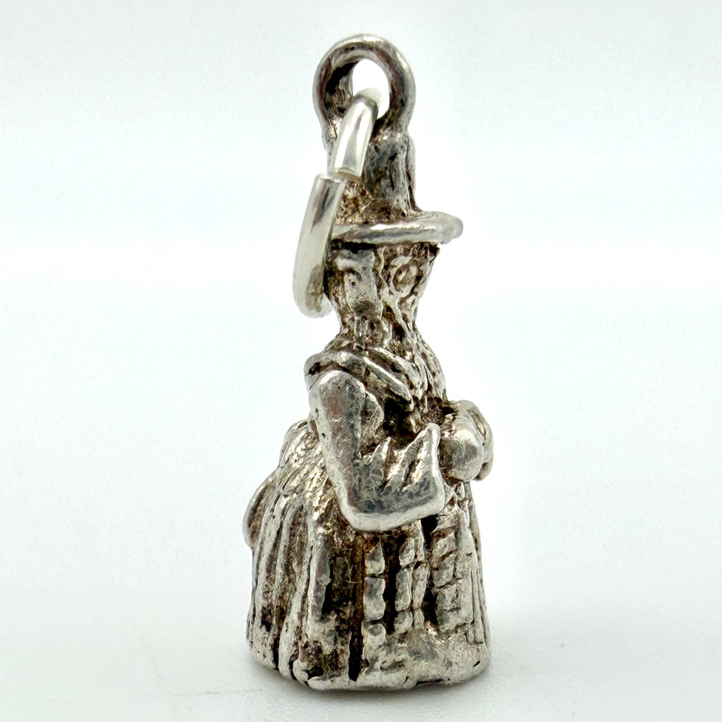 Vintage Sterling Silver Welsh Lady Charm