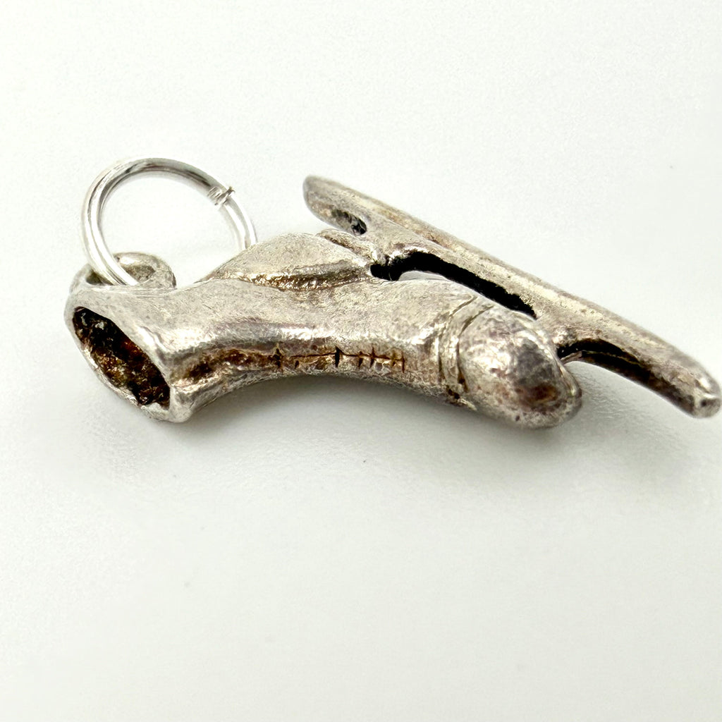 Vintage 925 Sterling Silver Ice Skate Charm