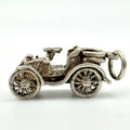 Vintage 925 sterling silver classic car charm side view