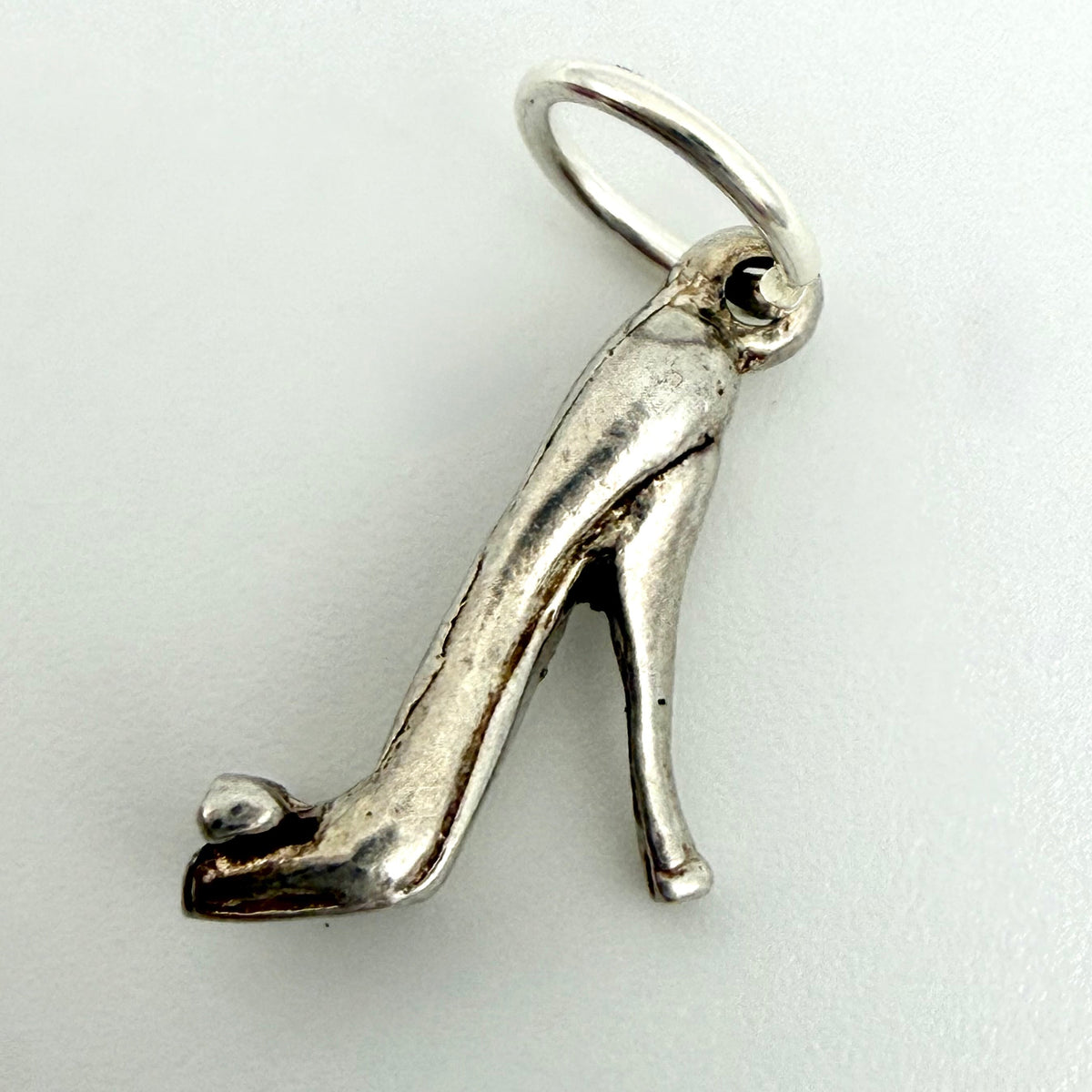 Vintage Sterling Silver Stiletto High Heel Shoe Charm