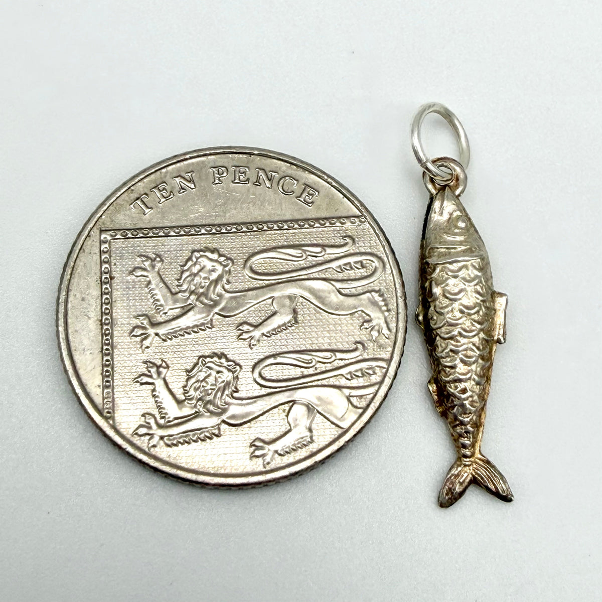 Vintage 925 Sterling Silver Fish Charm