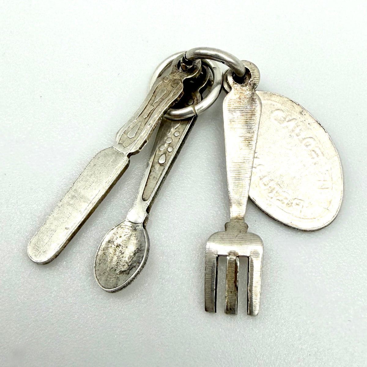 Vintage 925 Sterling Silver Cutlery Charm CA29-4