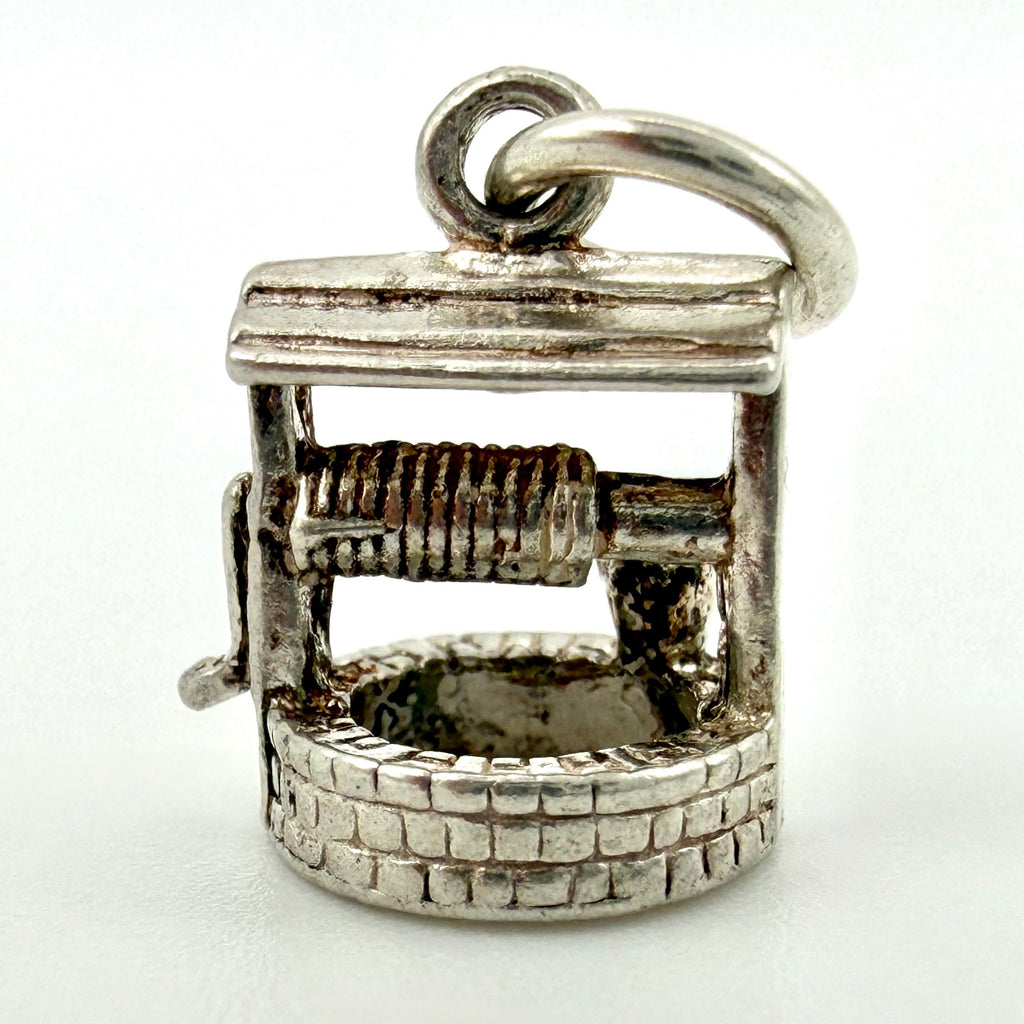 Vintage 925 Sterling Silver Wishing Well Charm - Pats Silver