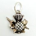 Vintage 925 Sterling Silver Scottish Thistle Charm