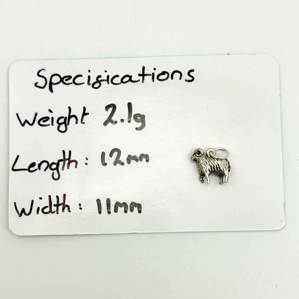Vintage Sterling Silver Ram Sheep Charm