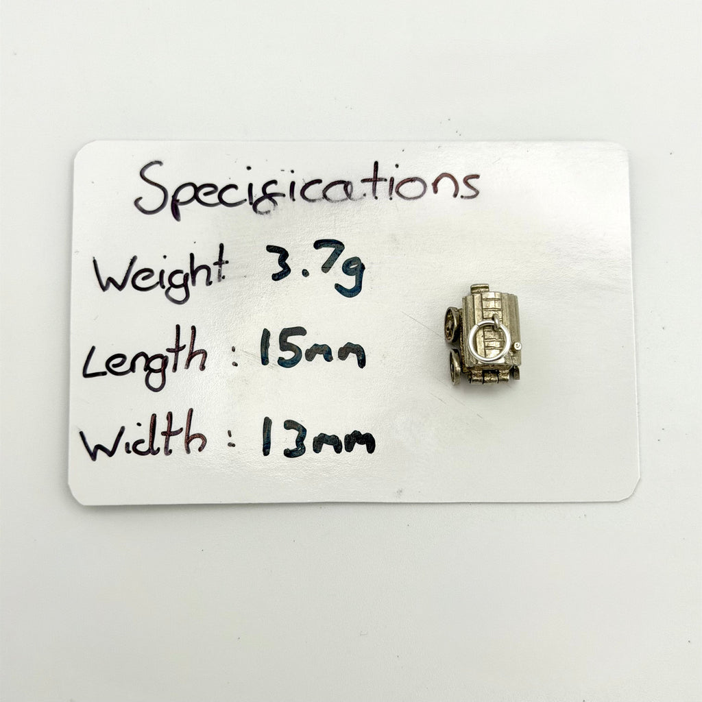 Vintage Sterling Silver Travellers Caravan Charm