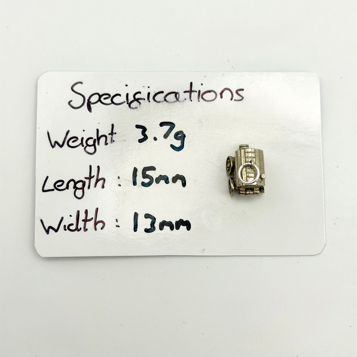 Vintage Sterling Silver Travellers Caravan Charm