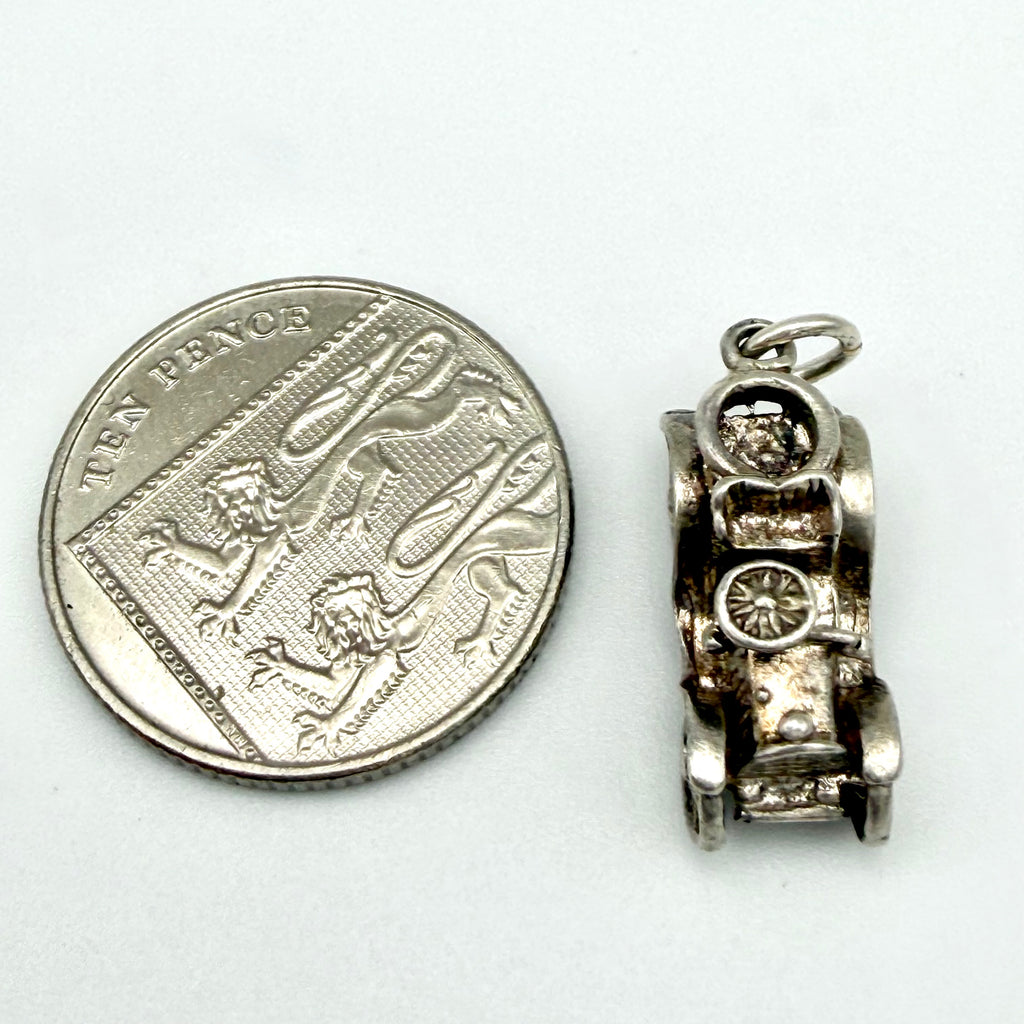 Vintage 925 Sterling Silver Classic Car Charm - Pats Silver
