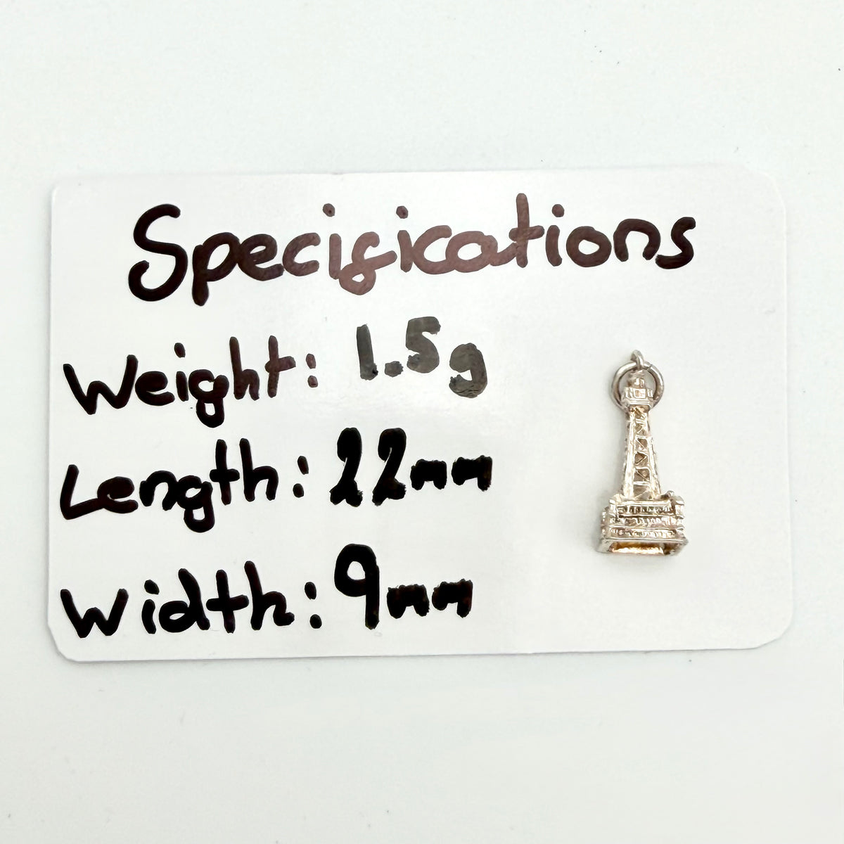 Vintage 925 Sterling Silver Blackpool Tower Charm - Pats Silver
