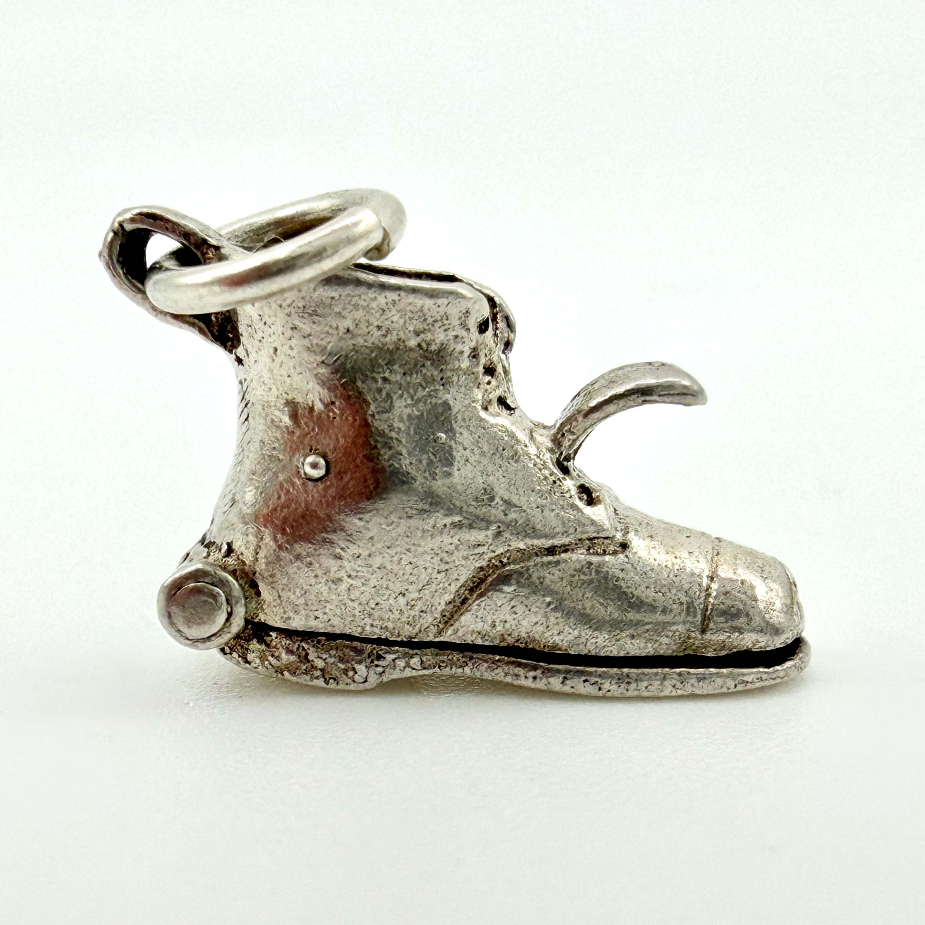 Vintage 925 Sterling Silver Articulated Wedding Shoe Boot Charm - Pats Silver