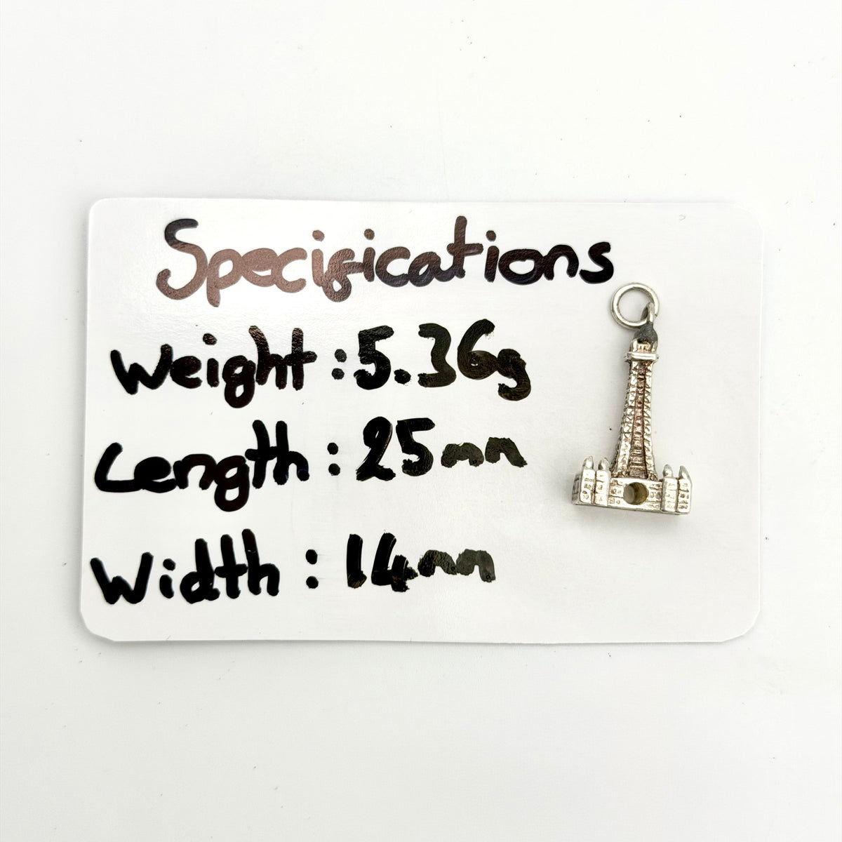 Vintage 925 Sterling Silver Blackpool Tower Charm - Pats Silver
